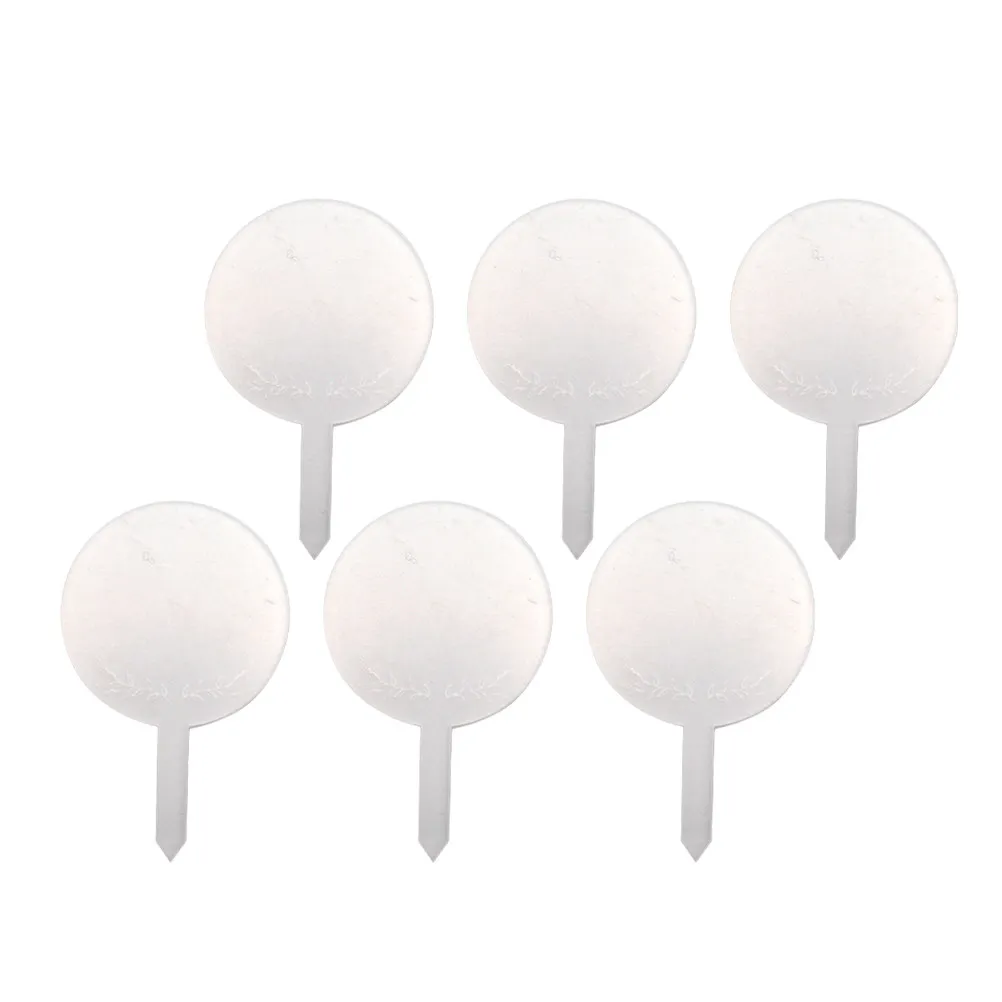 6Pcs Acrylic Plant Label Tags Garden Markers for Plants Flowers Bonsai Nursery Pots Greenhouse Decorative Reusable Name Tags