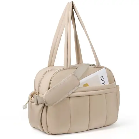 Weekender Bags Quilted Travel Duffel Bag,Large Puffer Duffle Bag,Travel Gym Weekend Workout,Carry on Bag for Airplanes, Personal