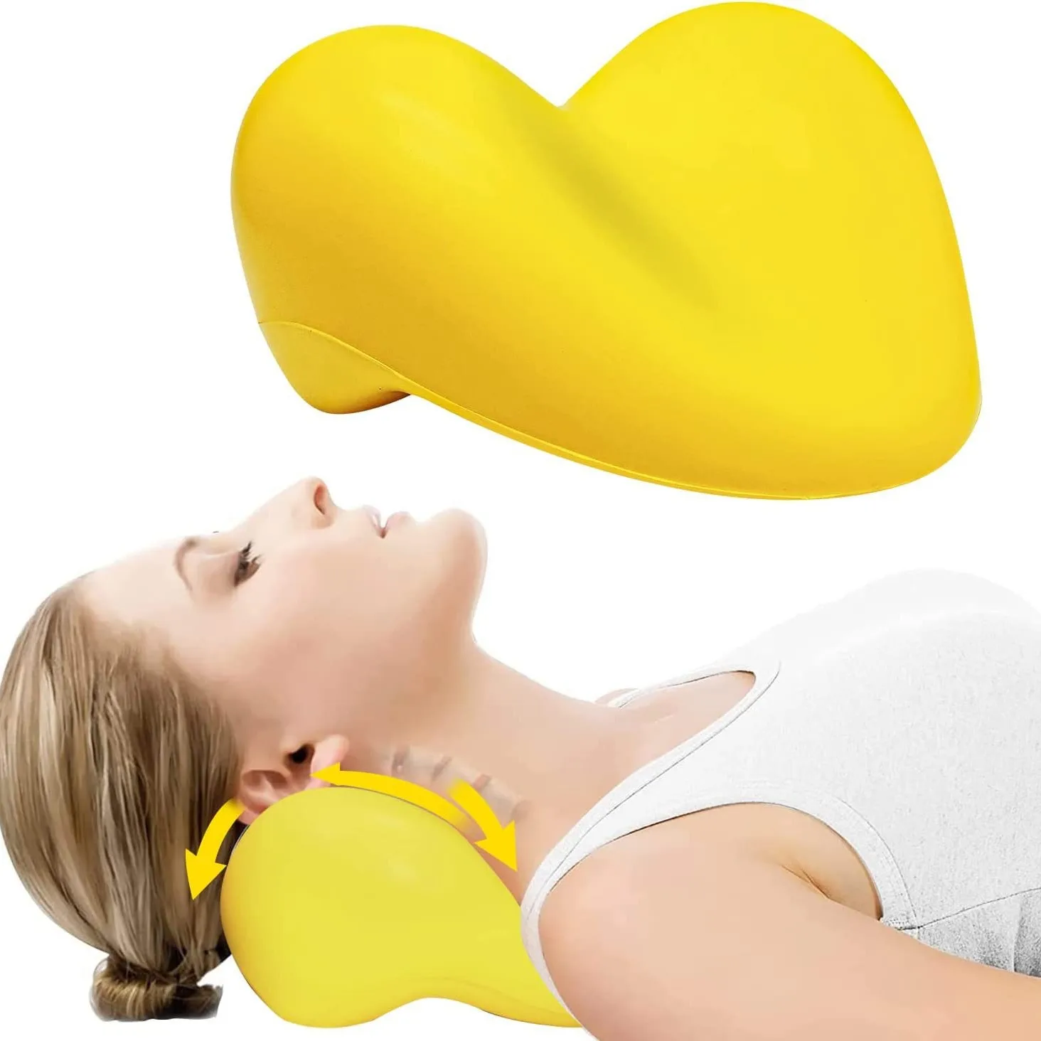 Heart-shaped Bathtub Pillow  Single Shoulder and Neck Special Bathtub Waterproof Ring Pillow Cervical Spine Massager