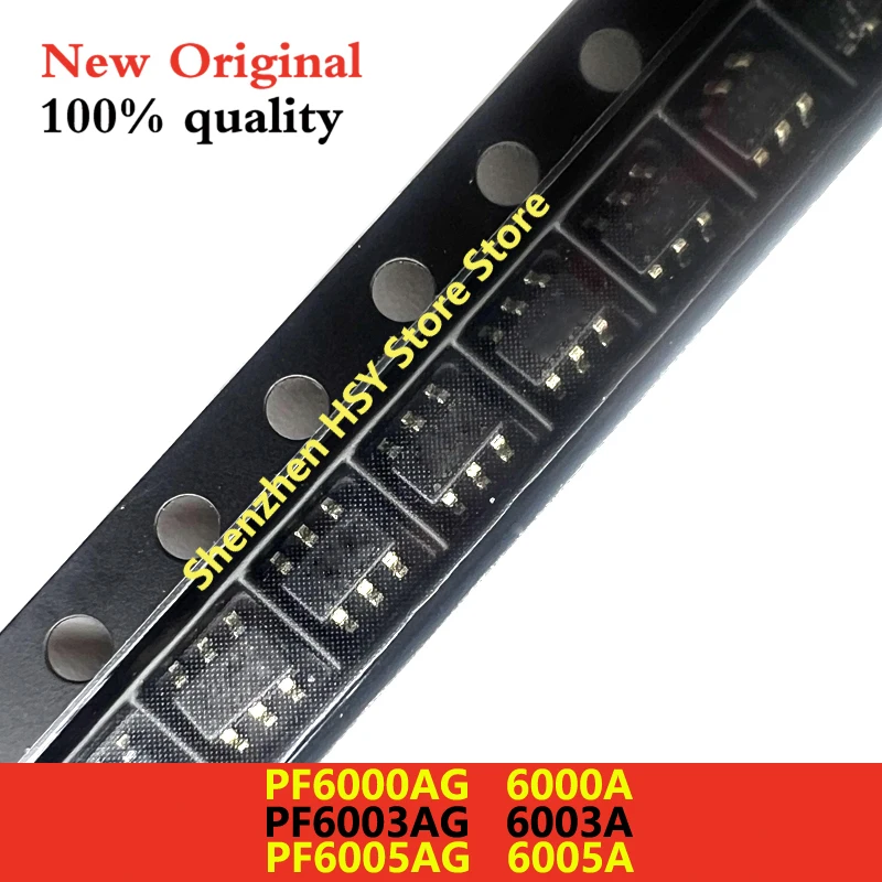 (50-100piece)100% New PF6000AG PF6003AG PF6005AG 6000A 6003A 6005A sot23-6 Chipset