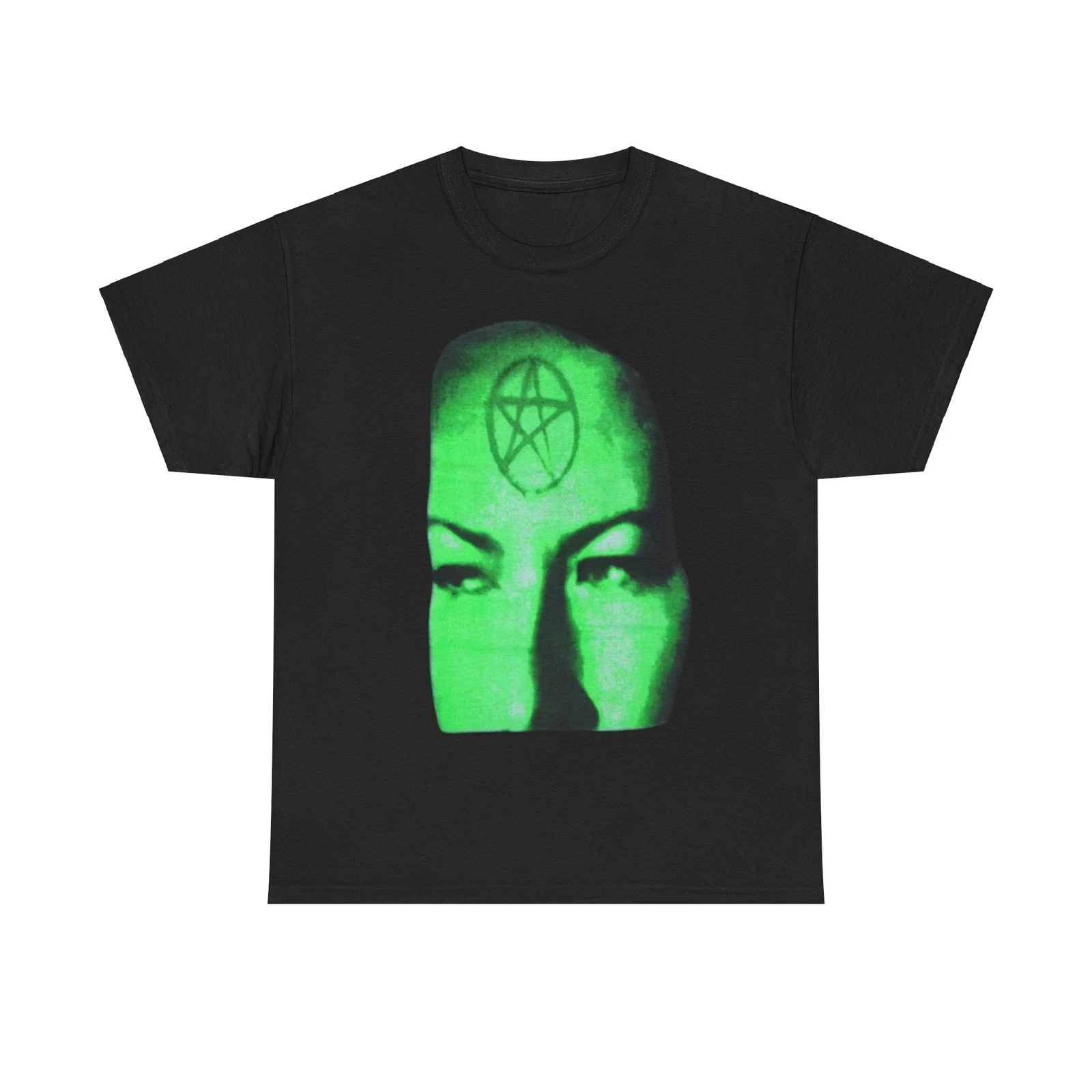 Neon Tour  Occult Dark Face Retro Goth Graphic Tee Cotton Mens Womens T-Shirt Streetwear