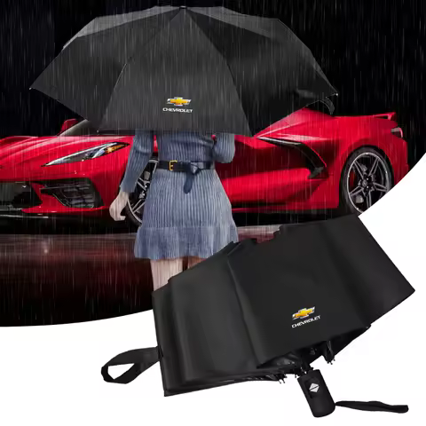 Windproof Rain Fully Automatic Compact 3 Folding Umbrella Car Accessories For Chevrolet Cruze Sail Onix Corsa Aveo Sonic Spark