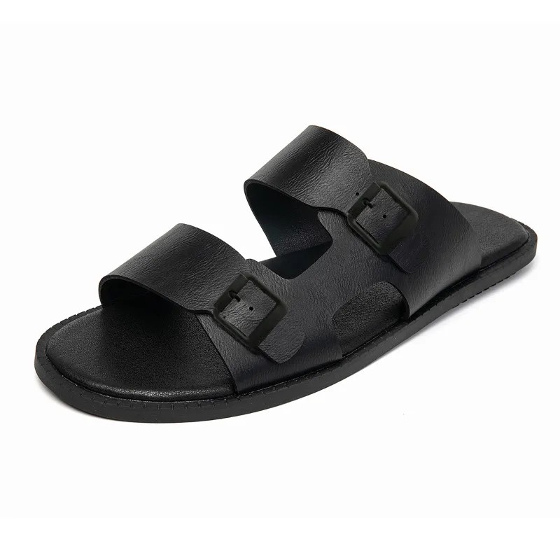 

Новые мужские повседневные сандалии для дома и улицы, нескользящие, износостойкие, легкие, стильные мужские тапочки.