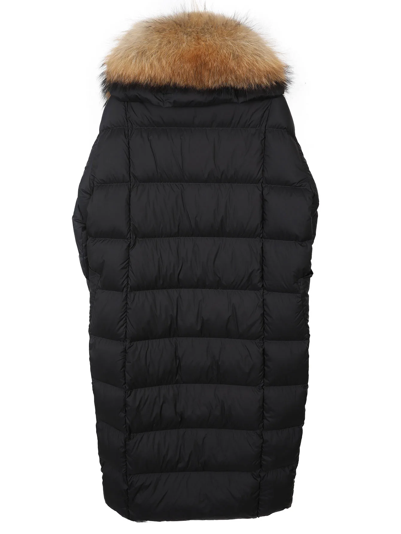 plus Size Luxury down Jacket Coat with Raccoon Fur Collar Extended Knee-Length Warm Puffer Vest for Women Brand Female Winter