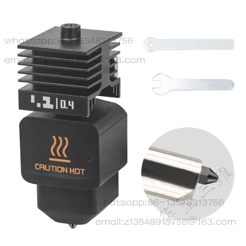 H2D/P2S Removable Hardening Steel Nozzle Hot End HF High Flow Extrusion Printing A1/A1mini