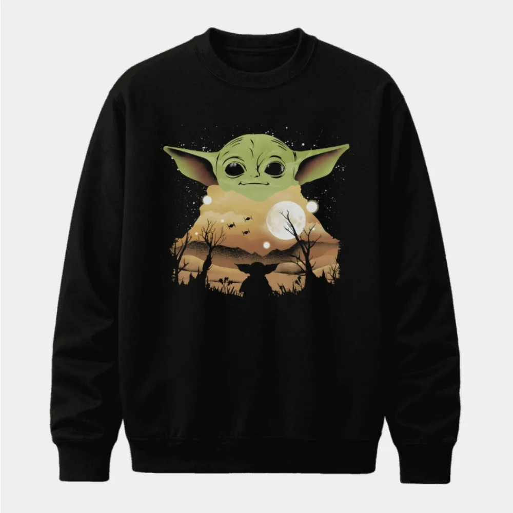 Ropa deportiva con cuello redondo y estampado American Star Wars para hombres y mujeres, ropa deportiva de algodón holgada y cómoda para deportes de otoño