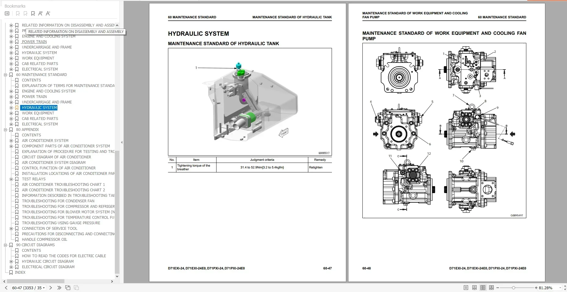 TruckEPC3 Komatsu Dozers 2022 3.07 GB PDF Shop Manual، مخطط صيانة المشغل والدائرة #3