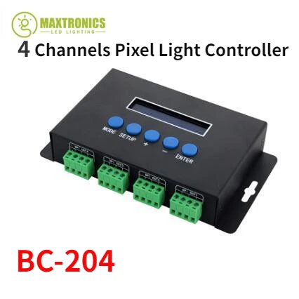 BC-204 BC-216 Artnet Eternet To SPI/DMX Pixel Led Light Controller DC5V-24V Output Current 4 Channels 7Ax4CH/16 Channels 3Ax16CH