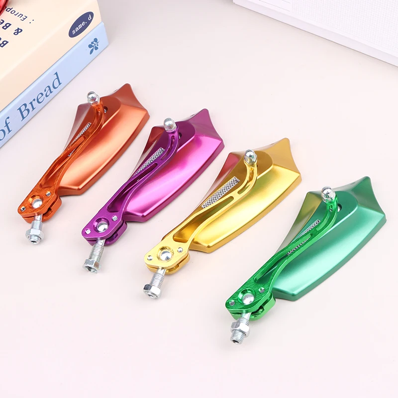 Universal Motorcycle Motorbike Bike Rear View Side Scooter ATV Bicycle Rearview Mirrors Retrofit Decorations