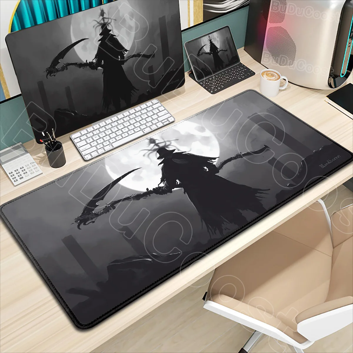 

HD Printing B-Bloodborne Large Size Pc Mousepad Game Decoration Computer Non-slip Rubber Mouse Pad 900x400 Table Desk Mat Carpet