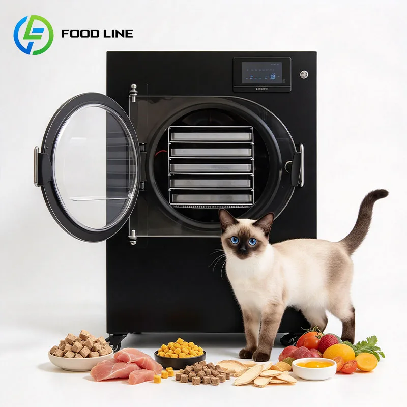 Commercial Pet Food Freeze Dryer for Cat Snacks Dog Treats Chicken Liver and Salmon Customized