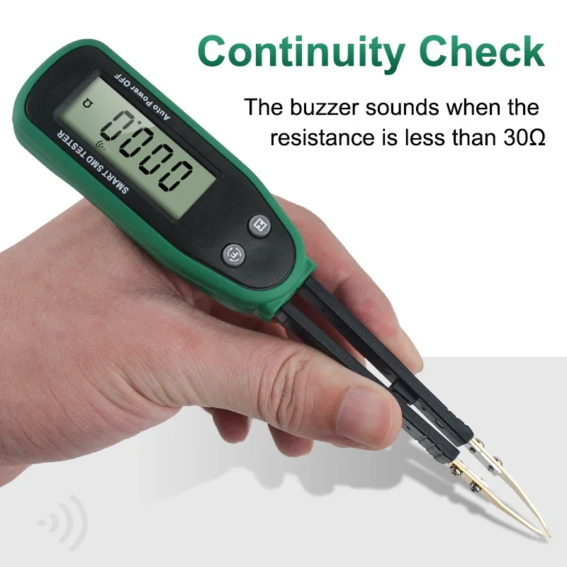 Tester LCD Display Auto Range Kapazität Widerstand Kontinuität Diode Überprüfen Daten Halten Drehbare Pinzette Pin Multimeter