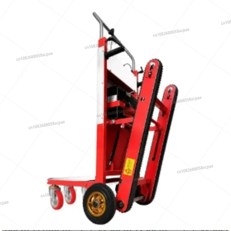 400kg Big Wheel Electric Stair Climbing Car, Climbing Cart Crawler-Type up and down Stair Climber Folding Vehicle Cargo Trolley