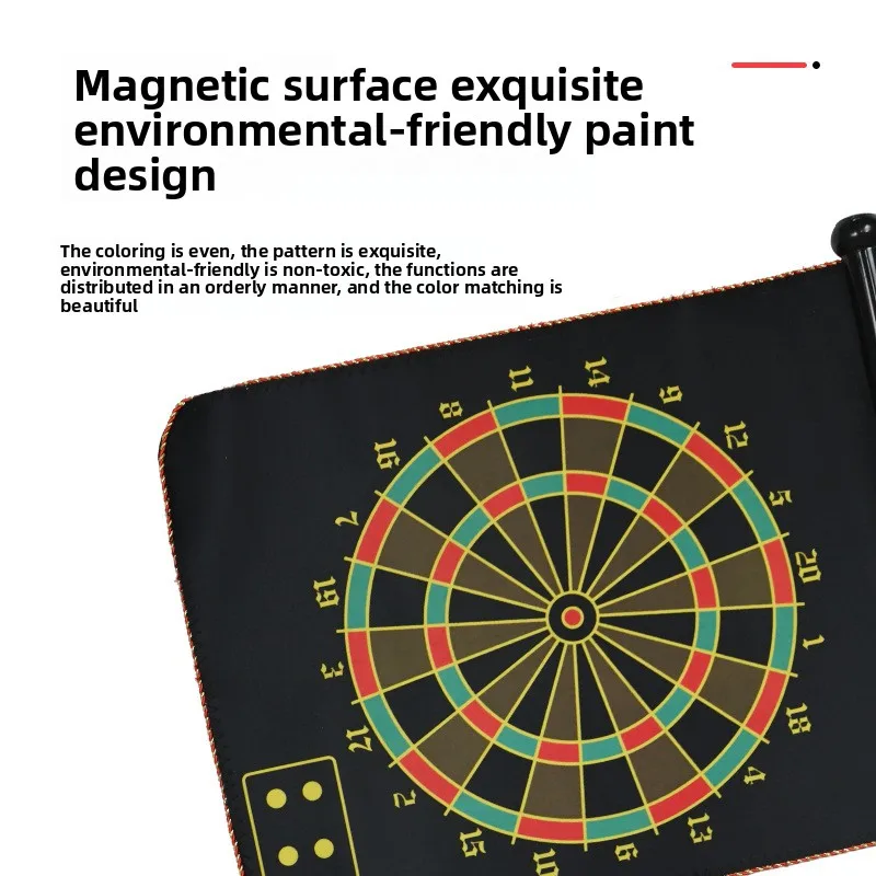 Double sided magnetic dart board set for parent-child leisure competition level dual-use community entertainment