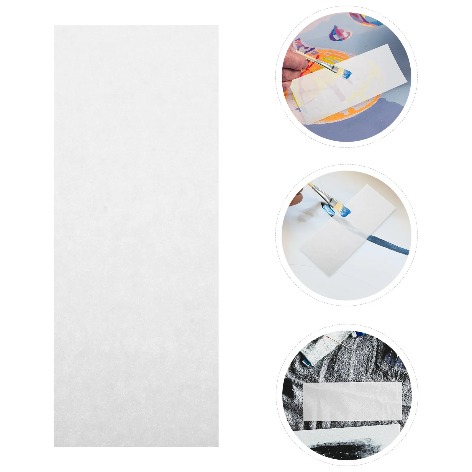 100pcs Palette Paper for Acrylic Painting Refill Pack Pallet Paper for Stay Wet Palette for Painting Miniatures Model White