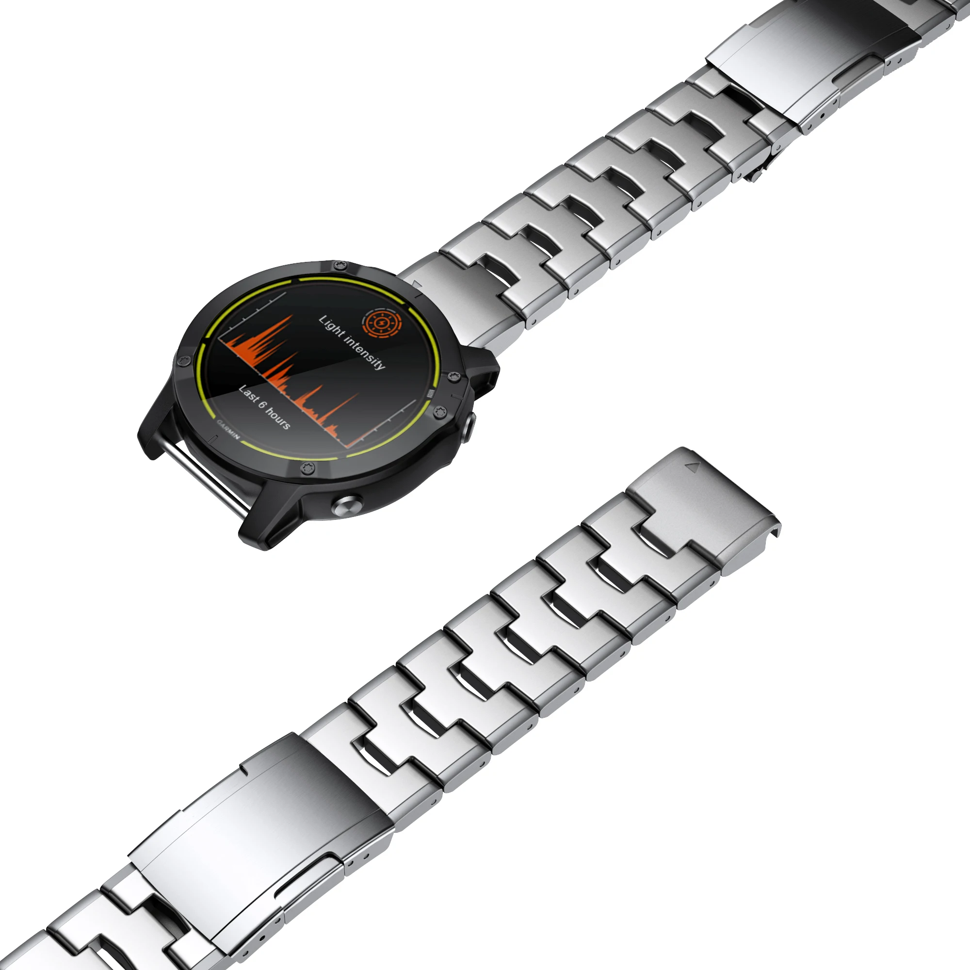 Garmin 22mm 26mm Quick Fit Titanium Metal Watch Band Bracelet For Fenix8 7X 7 6X Pro 5X Plus/ Instinct/Epix Strap Wristband