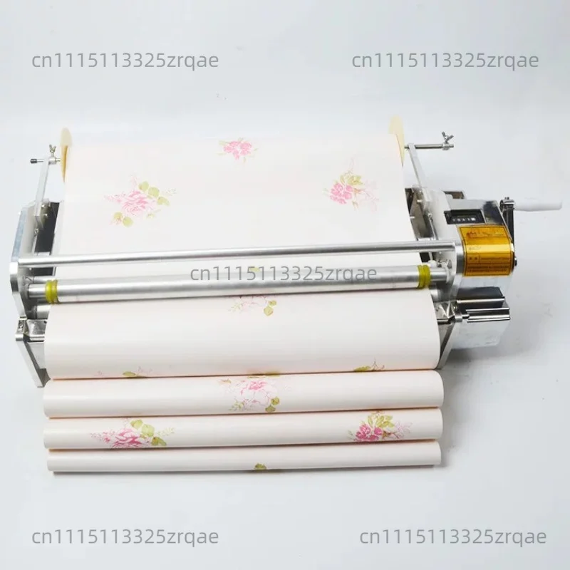 53-70cm Wallpaper Gluing Machine Hand-cranked Stainless Steel Wallpaper Gluing Machine  Gluing Applicator Machine