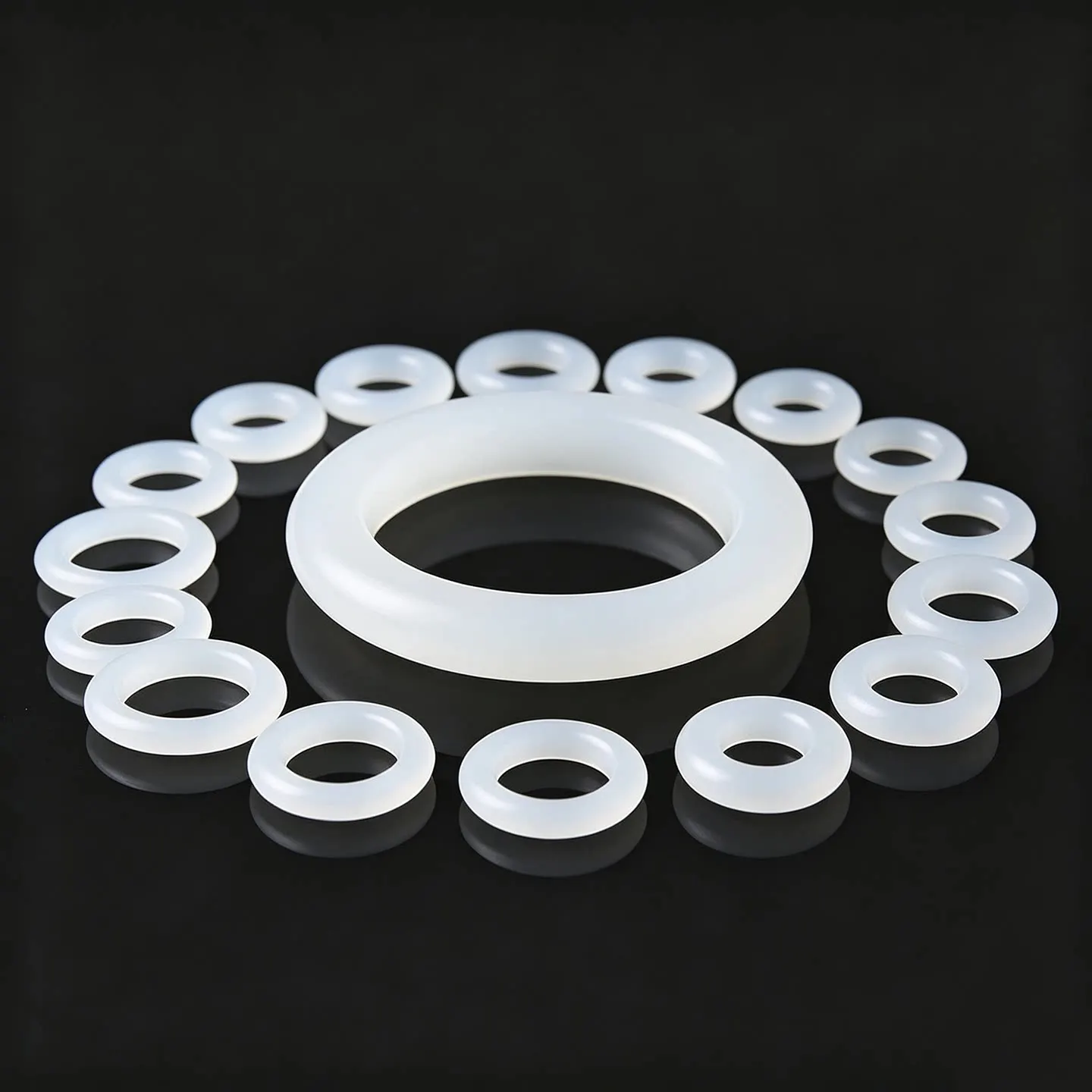 M3 M4 M5 M6 M7 M8 M9 M10 M11 M12 M13~M60 White Food Grade Silicone Ring Gasket Waterproof Washer High Temperature Sealing Ring