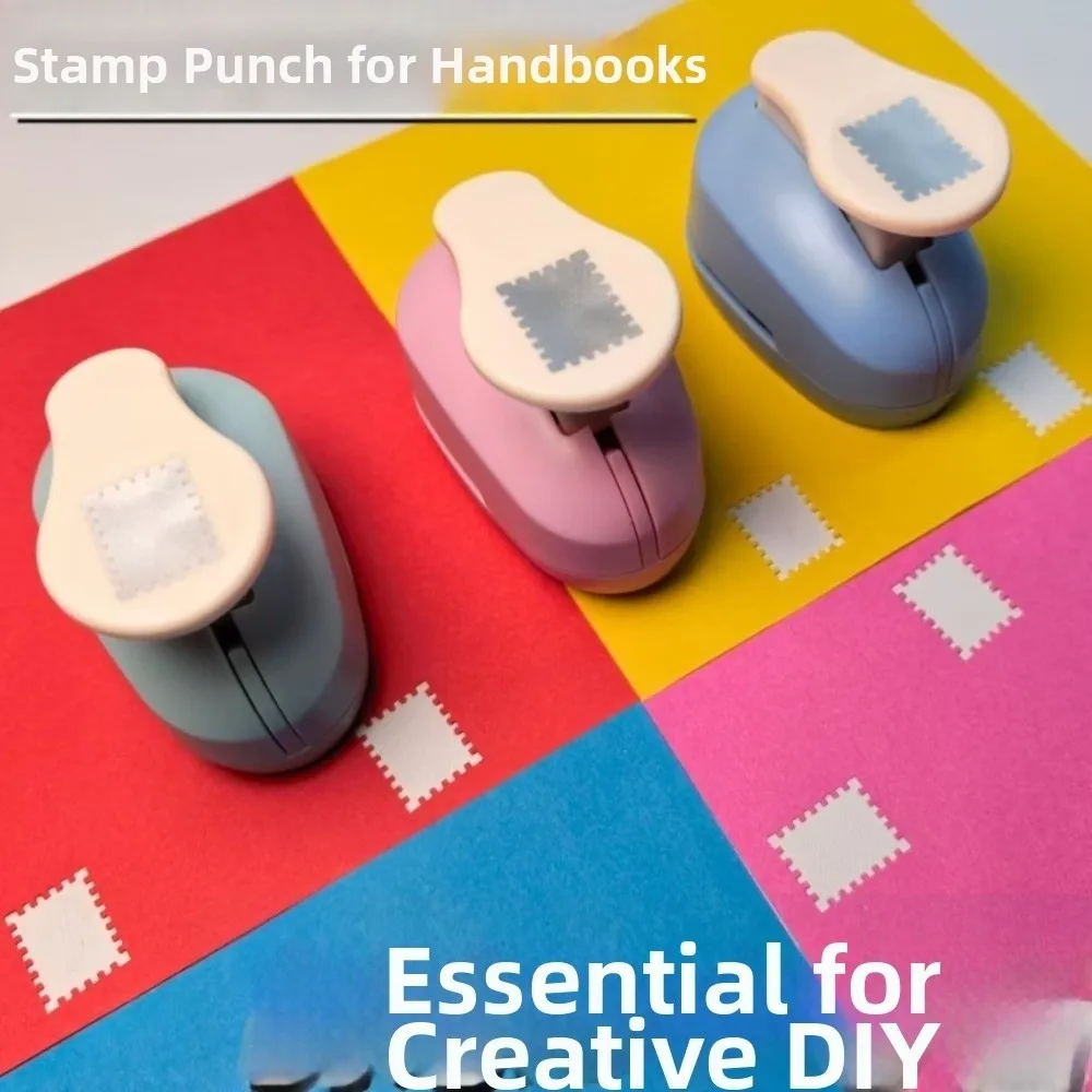 DIY Tools Large Rectangular Stamp Punch Handheld DIY Stamp Cutter Multi-functional Durable Paper Crafting Tool Card Making