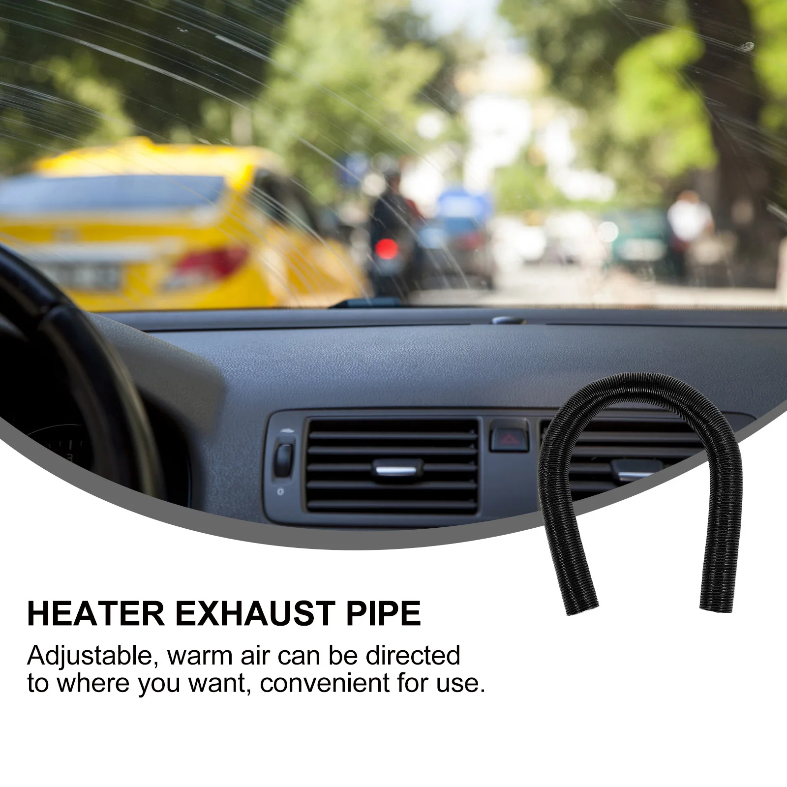 

Plastic Foil Heater Pipe Air Conditioning Duct Flexible Warm Air Outlet Vent Hose Car Heater Exhaust Replacement Part