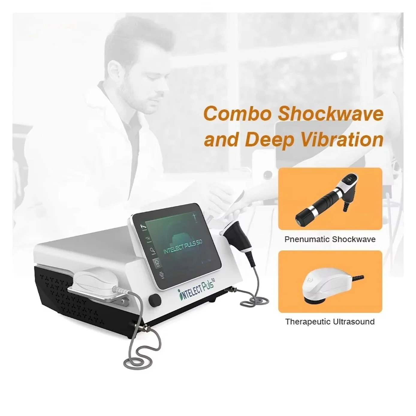 RSWT Shock Wave Therapy Machine 2in 1 Physiotherapy Pneumatic Shockwaves Pain Relief ED Treatment Device view 3
