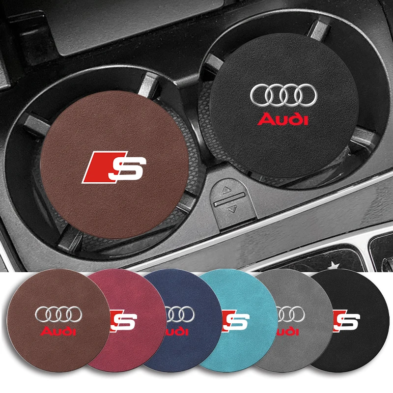 

1/2 Pcs Car Coaster Water Cup Slot Non-Slip Mat Pad Car Accessories for Audi Sline A1 A3 A4 A5 A6 A7 A8 B5 B6 B7 B8 C5 C6 C7 TT