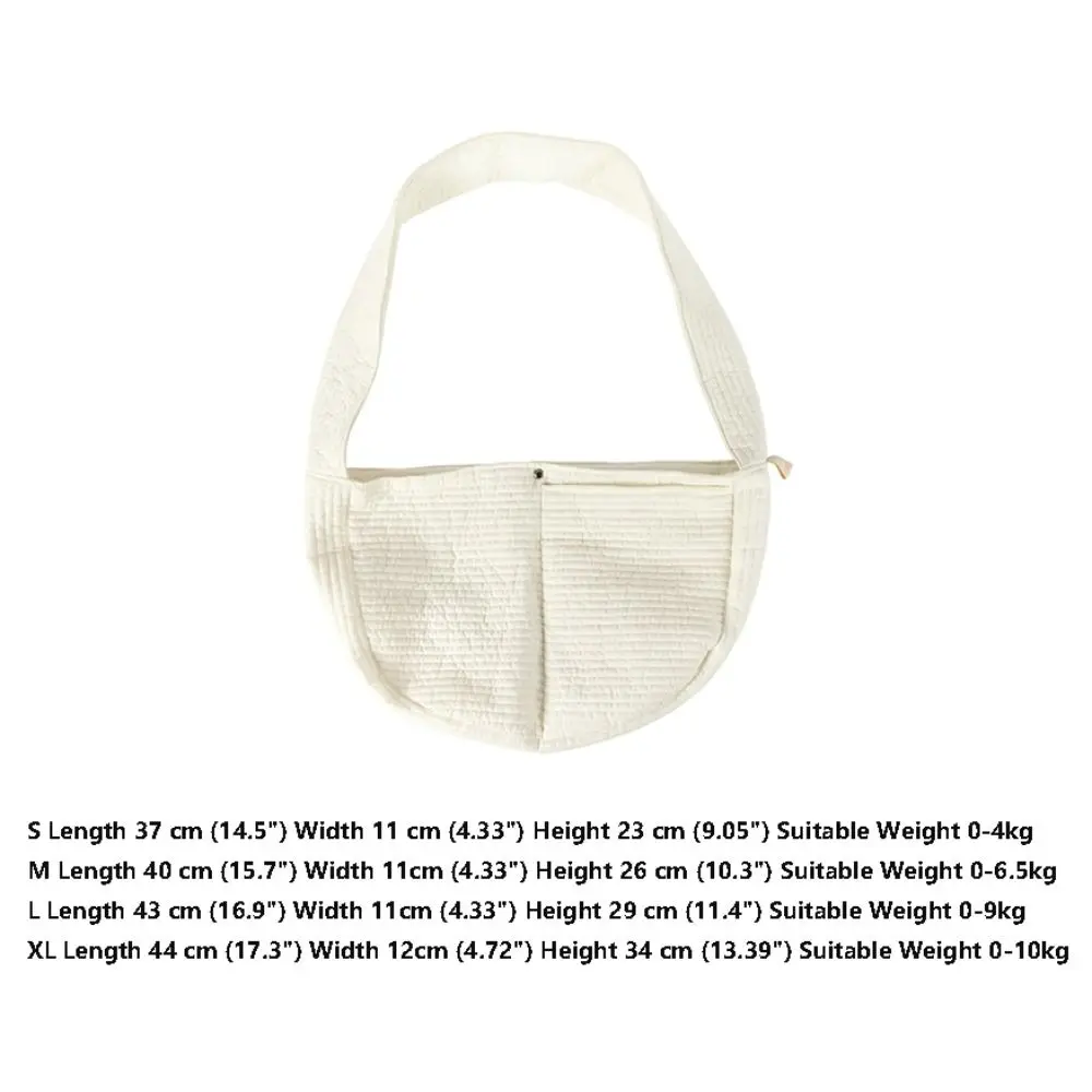 Sac de transport pour chiots Beige décontracté, sac à bandoulière pour chat et chien, couleur unie, sac à bandoulière pour sortie