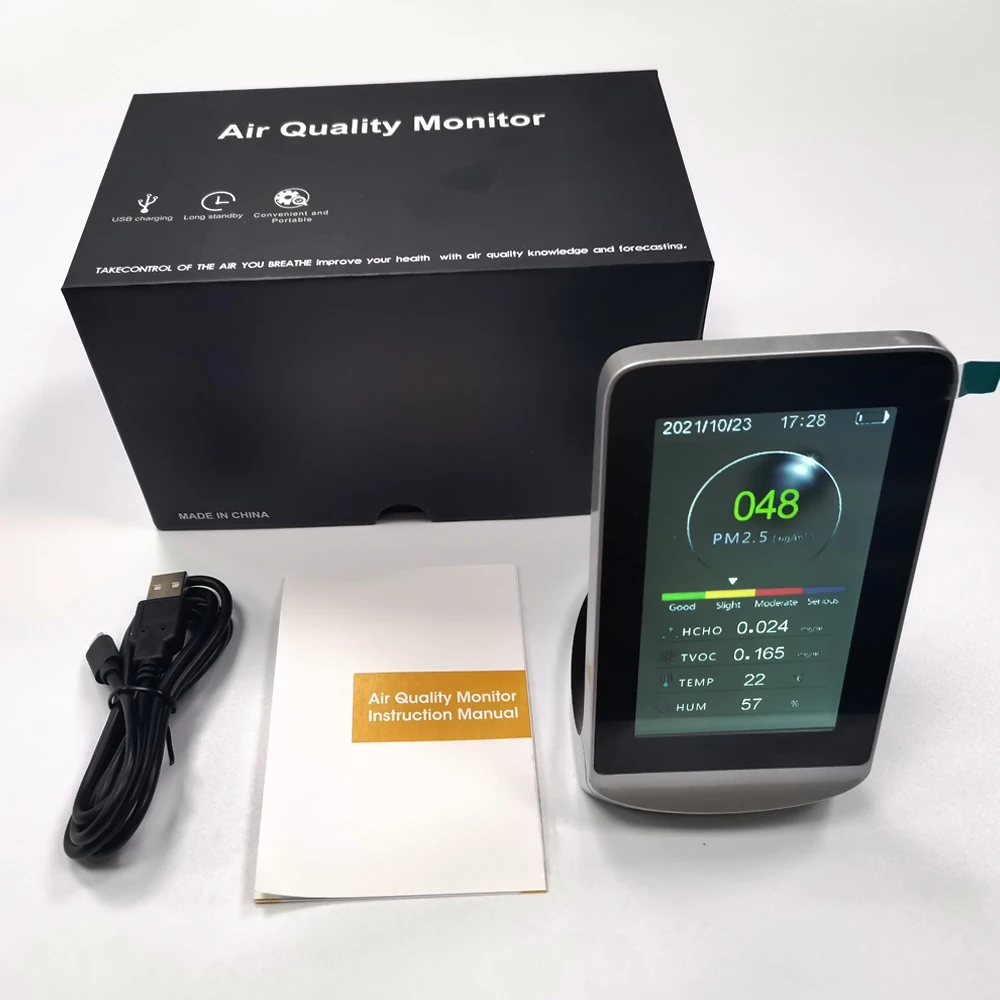 Dienmern 72A Multifunction Air Quality Monitor PM2.5 Detector Gas Analyzer Dust Sensor LCD Display tester indoor Pollution Meter