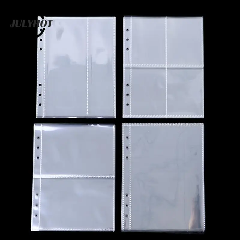 10pcs Game Cards Book Sleeve Holder Binders Albums Standard Transparent Plastic Photo Album Binder Refill Sleeves