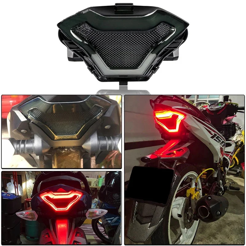 Motorcycle Rear Tail Light Brake Turn Signals Integrated LED Stop Warning Lamp for Yamaha YZF R3 R25 MT07 FZ07 MT03 MT25 Y15ZR