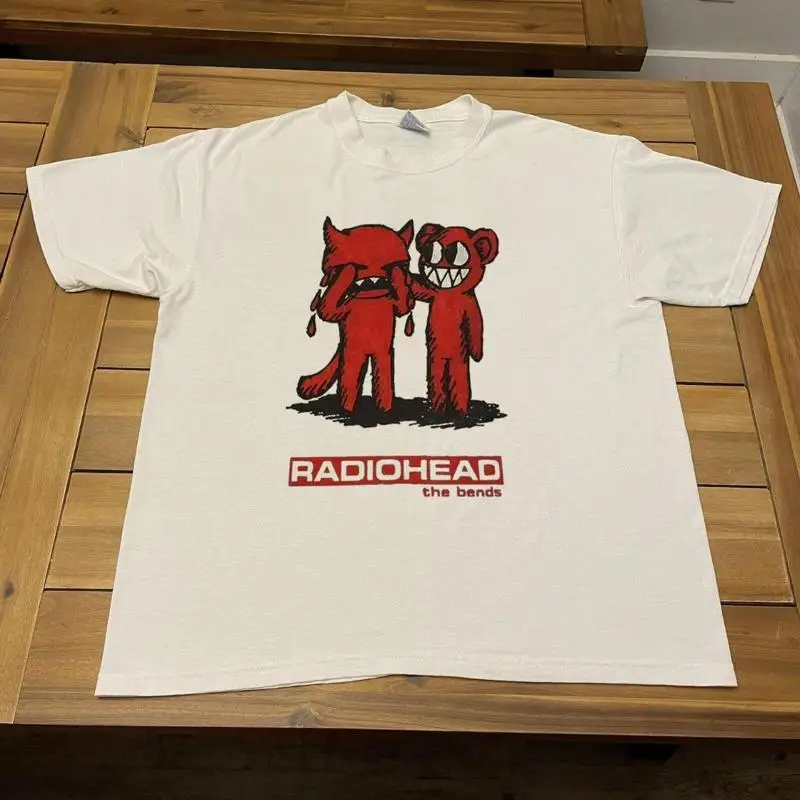 

Белая футболка Radiohead The Bends Rock Band S 5XL WA0288