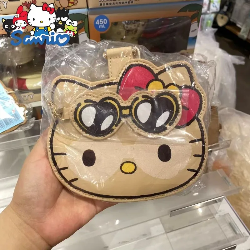  Hello Kitty New Mini Coin Purse Fashion Trend Lanyard Coin Purse 3D Cartoon Cute Storage Pendant Coin Purse High Quality