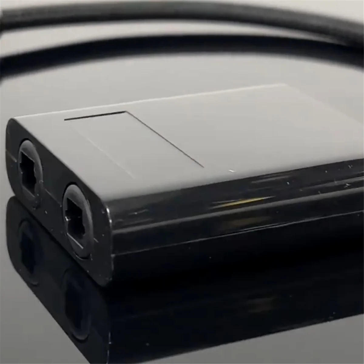 Divisor de Cable de fibra óptica 2 en 1, convertidor Toslink para HDTV, DVD, amplificador de barra de sonido de TV Digital, Puerto chapado en oro