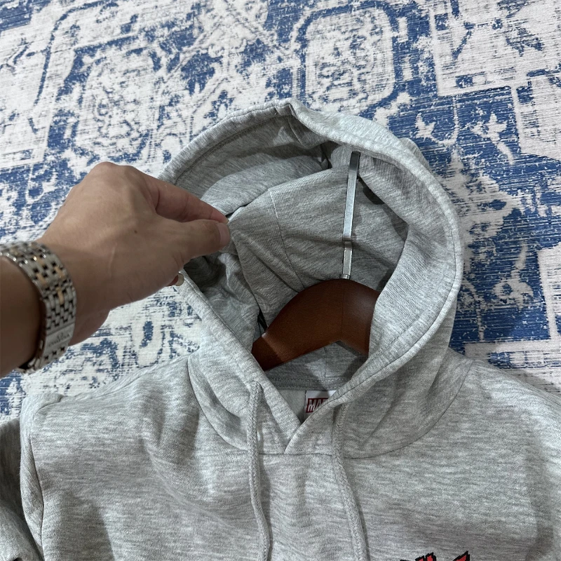 Miniso homem-aranha padrão hoodies outono inverno nova mulher e moletom com capuz casal pulôver moletom casual roupas