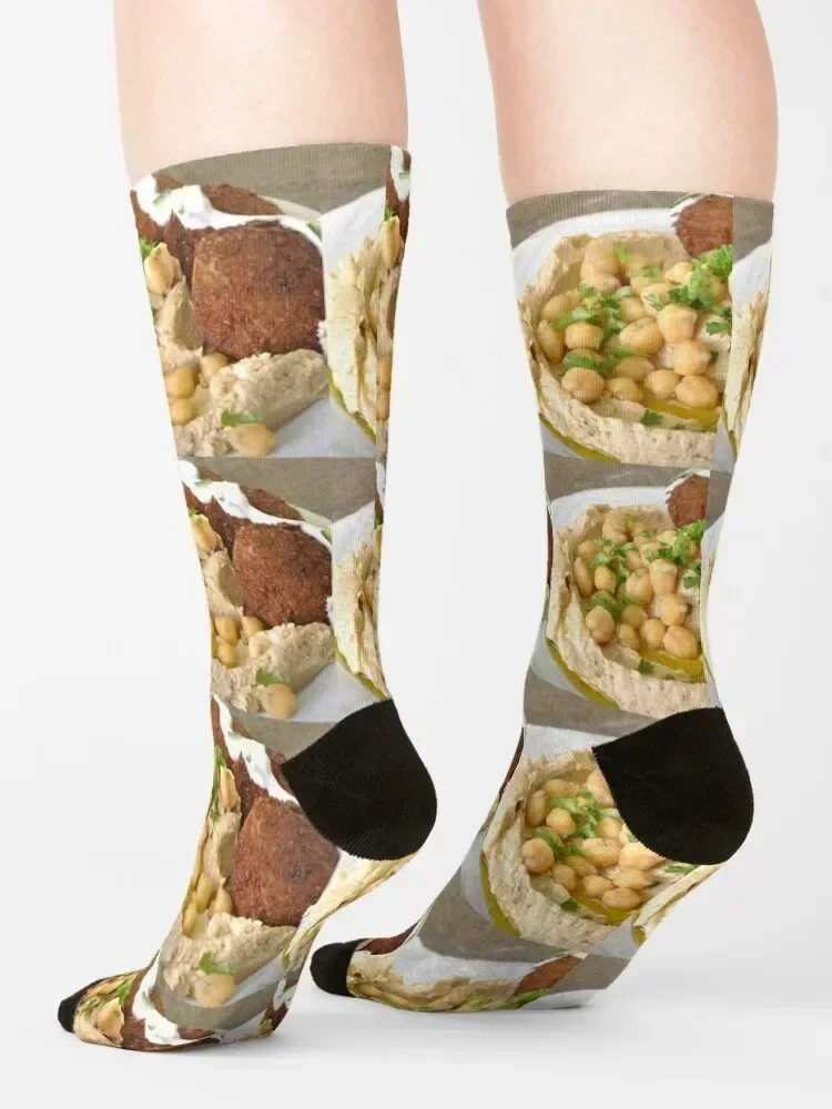Hummus, falafel, chickpeas Socks Heating sock Children's winter gifts funny gifts Mens Socks Women's