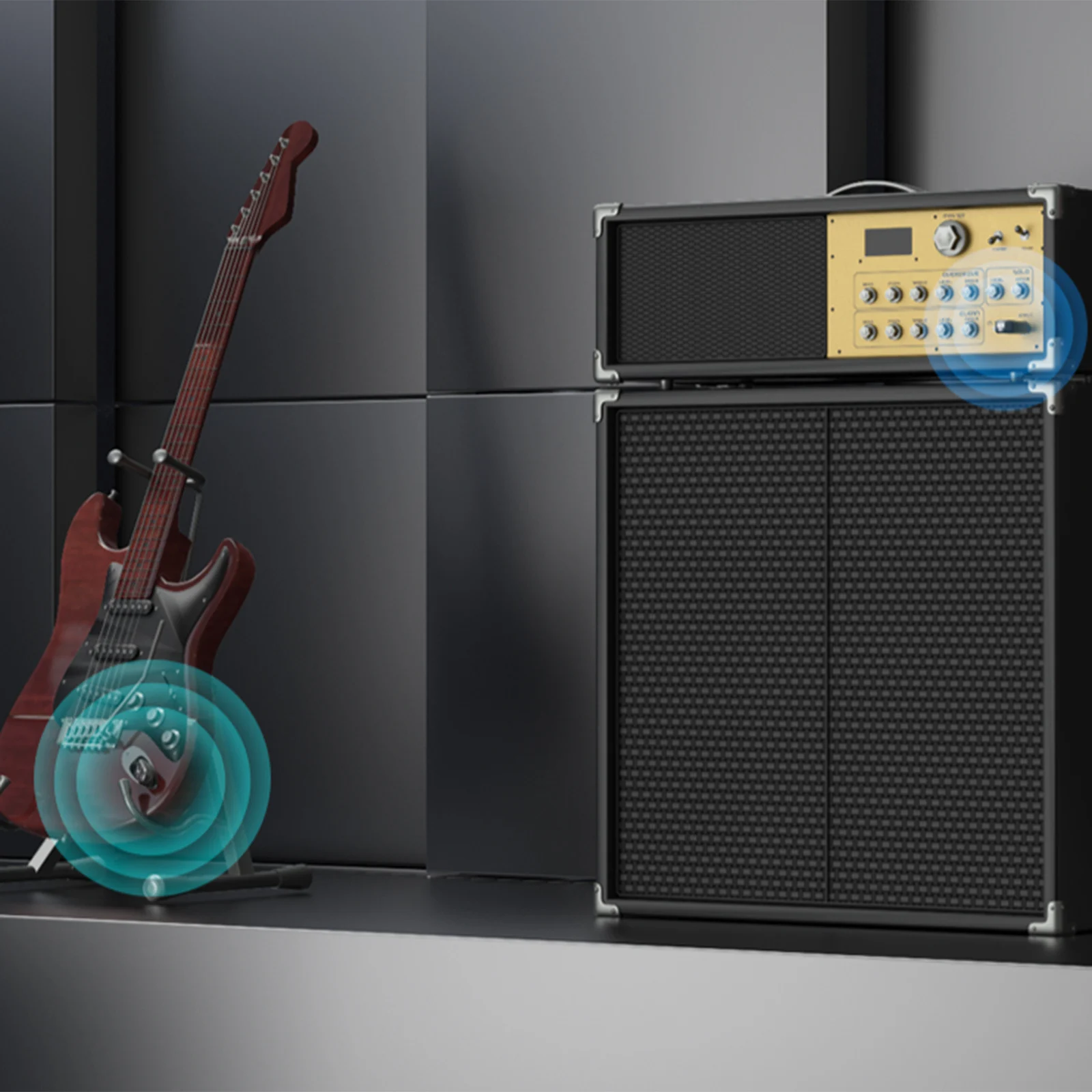 2.4G Wireless Guitar Transmitter Receiver with Precise Sound Wireless Guitar System for Electric Bass Violin view 3