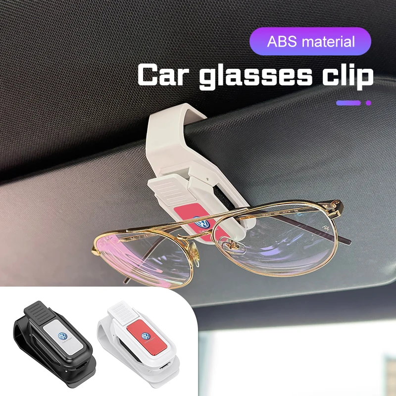 

Hub Caps Car Visor Glasses Clip For Volkswagen VW GOLF 3 4 5 7 8 Mk6 Mk8 Tiguan Beetle Passat Polo Sunglasses Holder Storage Acc