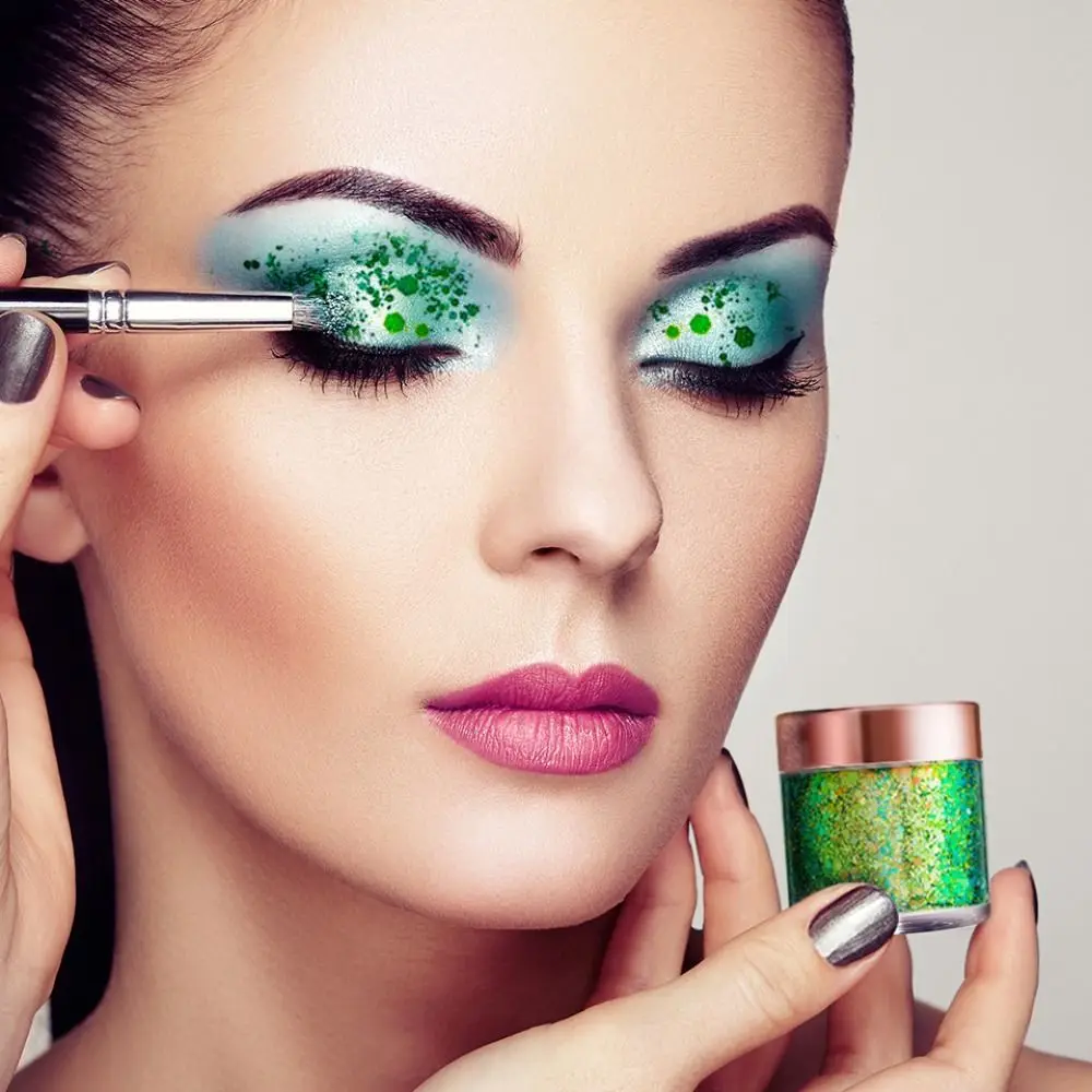 Chameleon Glitter Gel Sequins Shimmer Face Make Up Decorations Face Makeup Sequins Long-Lasting Easy To Use