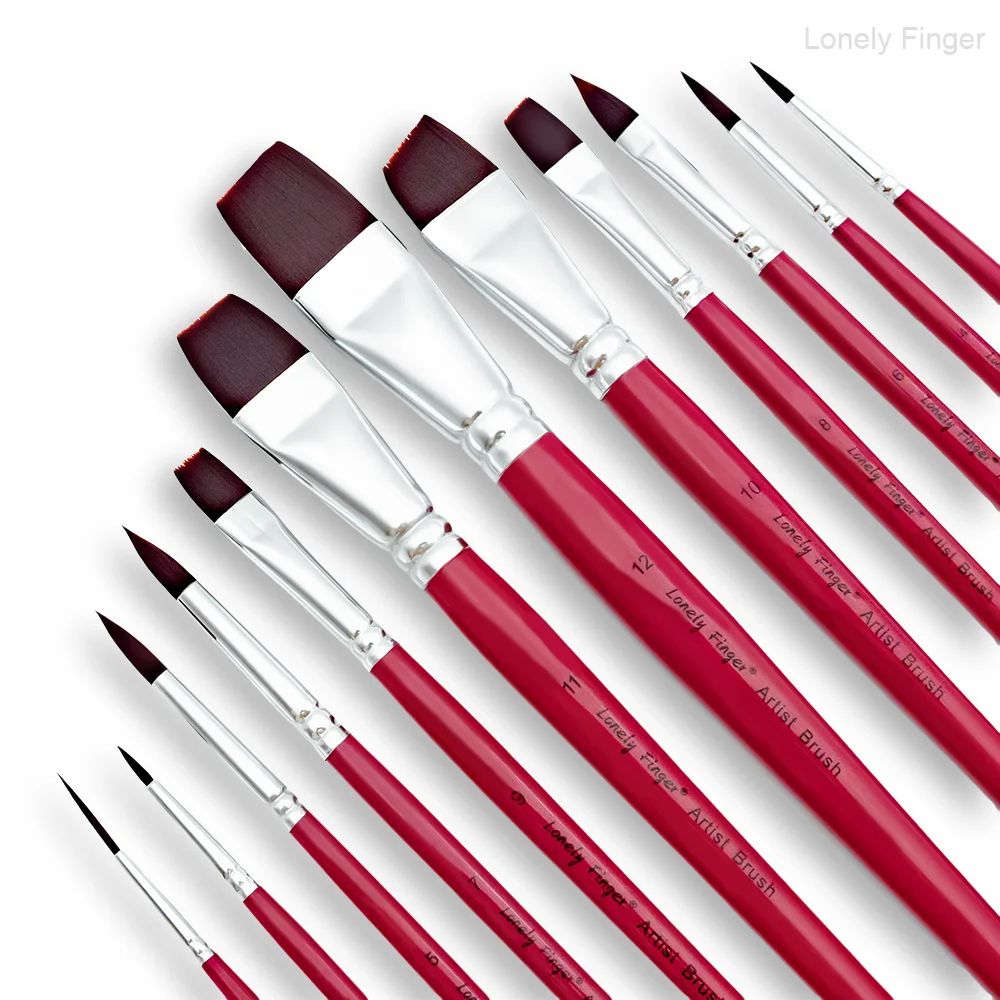 فرش رسم الوجه، مجموعة فرش طلاء فنية احترافية مكونة من 12 قطعة لرسم جسم الوجه، مثالية للفنانين، الهالوين، التنكرية،