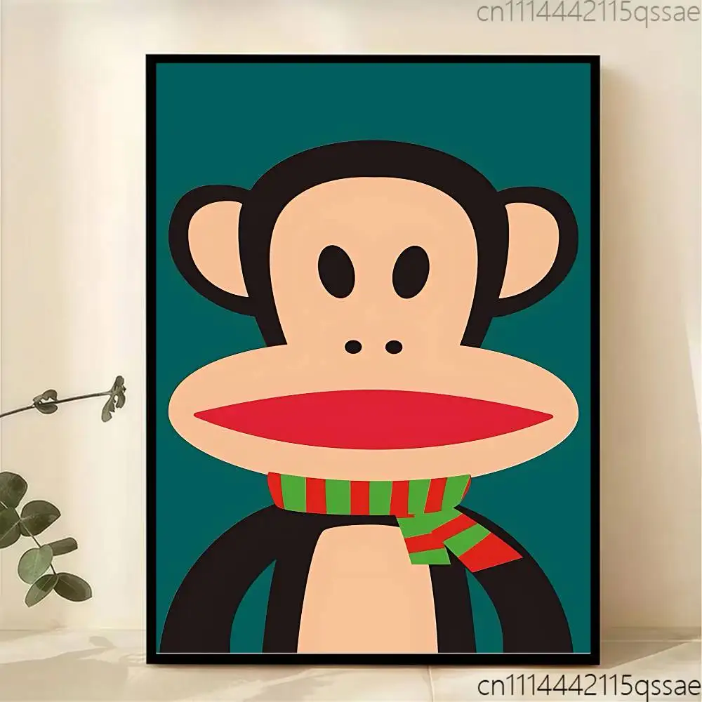 Cute P-Paul Frank Frameles Canvas Paint Decorative Art Printing Poster Image Home Living Room Bedroom