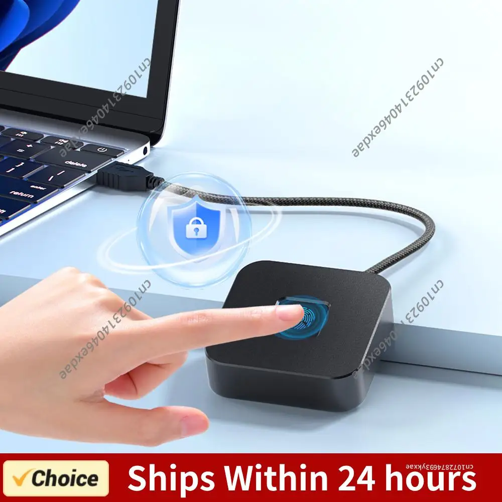

USB-сканер отпечатков пальцев с кабелем 1,5 м, портативный USB-логгер отпечатков пальцев, биометрический считыватель для Windows 11/10