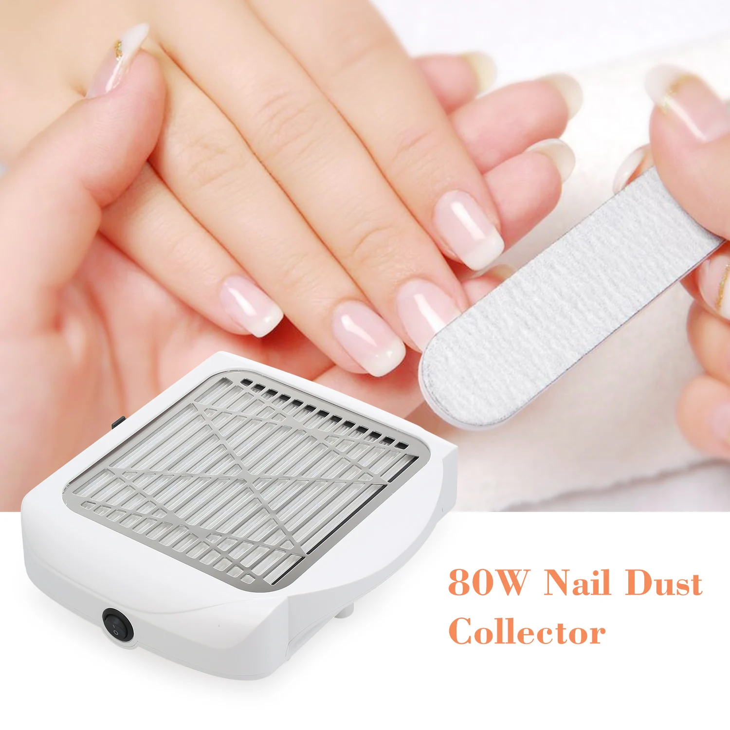 

80W Nail Dust Collector Nail Machine Vacuum Cleaner Nail Filter Nail Art Suction