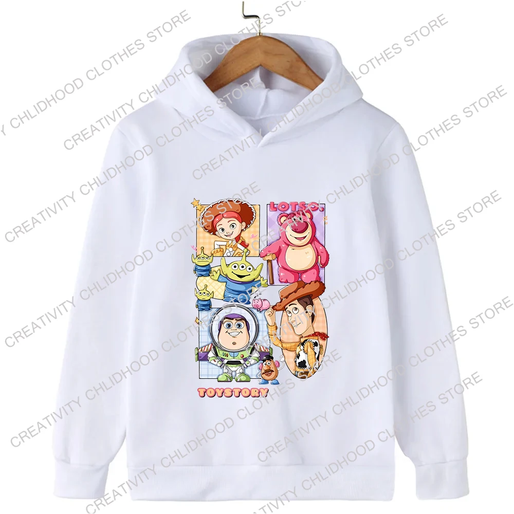 ToyStory-Sudadera con capucha de Disney para niño y niña, Jersey Kawaii de Bajo Lightyear, ropa informal de dibujos animados de Anime