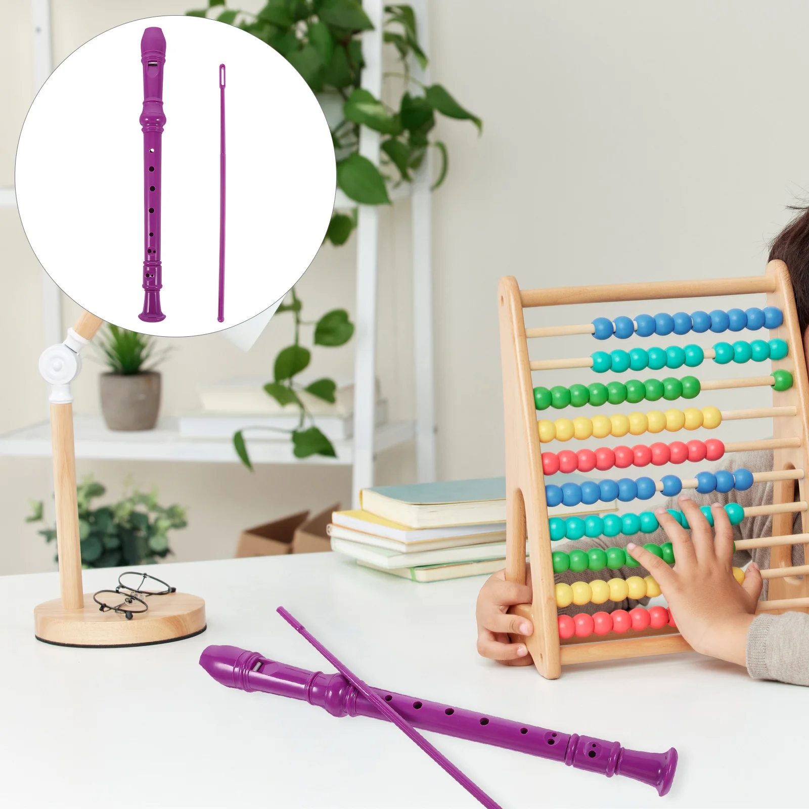 

1Set High Pitch Flute Soprano Recorder 8 Hole Instrument for Beginners Teens Music Players Cleaning Rod Storage Bag