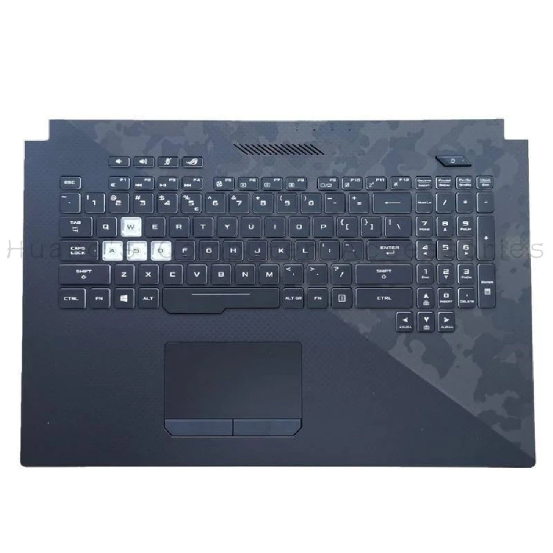 SS+90NR01Y1‑R30UI0 New Palmrest With 4‑ZONE RGB Backlit Keyboard For Asus GL704GV Gaming Laptop Replacement Spare Part
