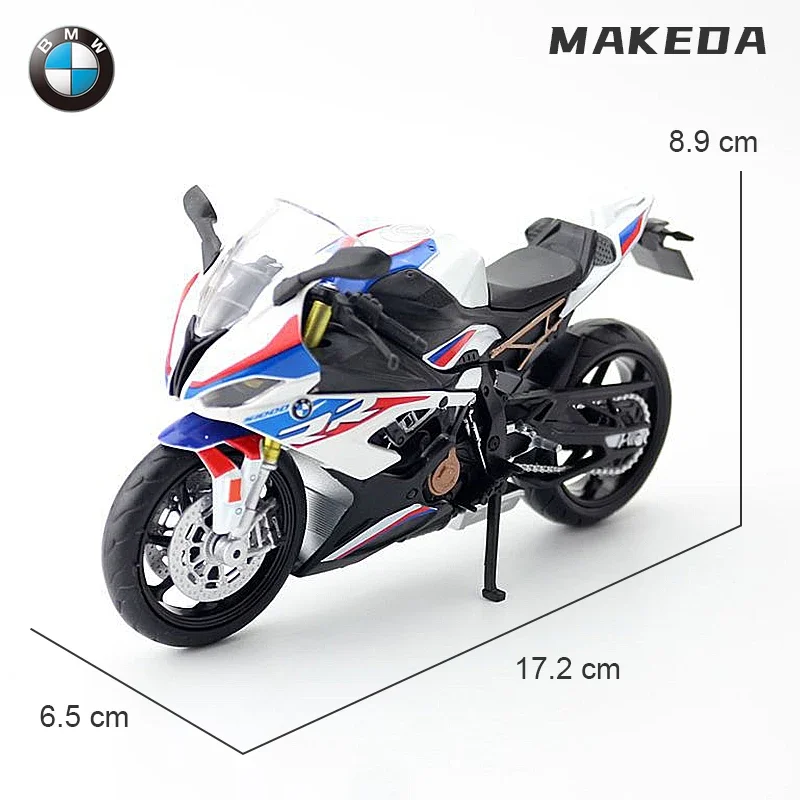 1:12 BMW S1000RR Motorcycle Alloy Car Model Diecast Vehicle Toy Toys Collection Gifts