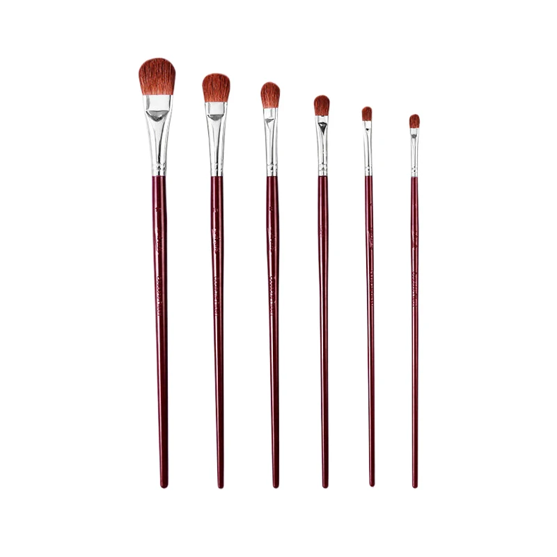 【F2-MAX111】12-teiliges Hochwertiges Wieselhaar-Ölmalpinsel-Set - Haselnussförmige Reihenpinsel mit Langem Birkenholzgriff für Acrylmalerei und Kunstbedarf – Detail 8