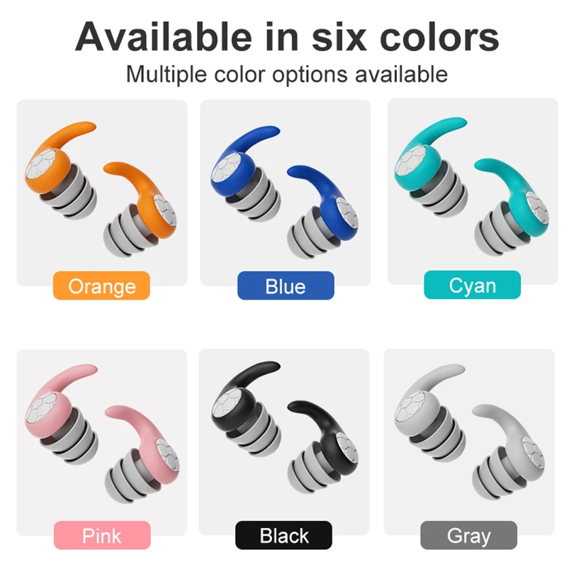 1 conjunto de tampões para os ouvidos para dormir, tampões para os ouvidos com redução de ruído, macio, à prova d'água, tampões para os ouvidos