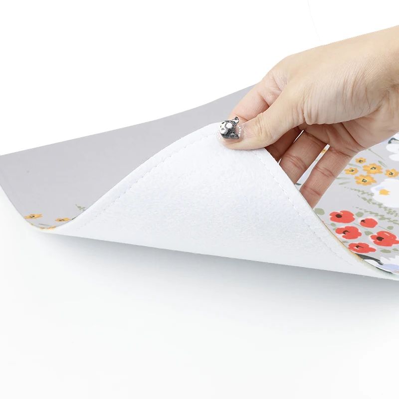 Flower  Mouse Pad, Non-Slip Rubber Base Long Computer Keyboard Mouse Mat for  Office Work ,Home Computer Gaming Pad 90x40cm