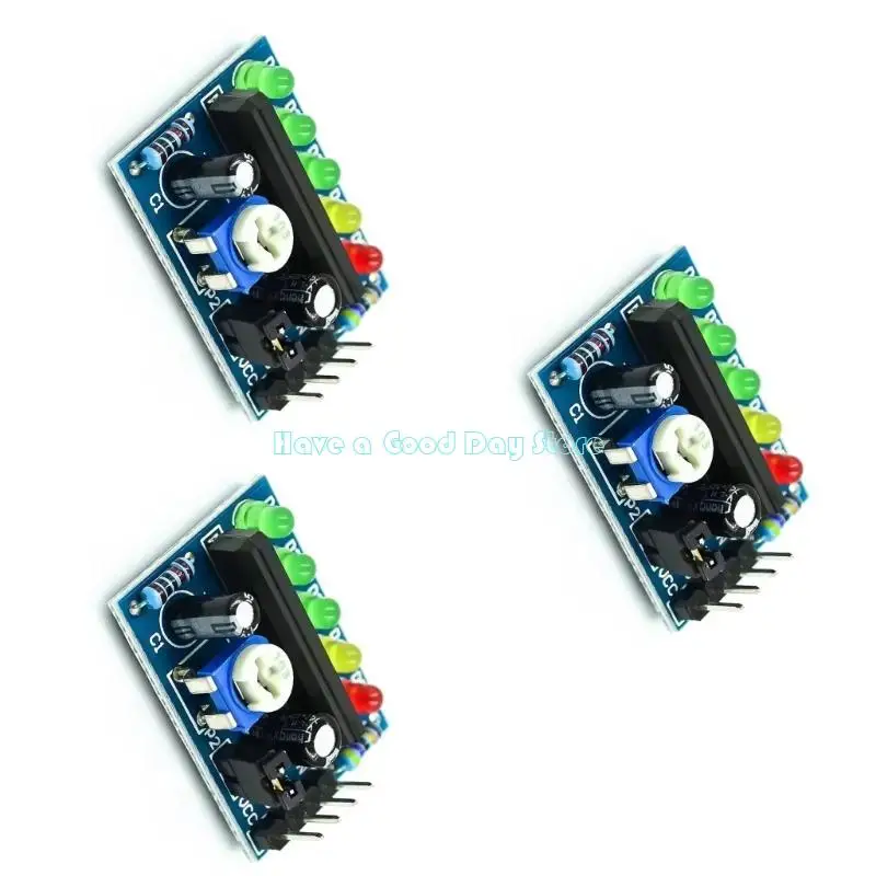 462d 1/3pcs 3.5V-12V KA2284 Potencia Suena Nivel electricidad Indicador Capacidad batería LED para reemplazo voltímetro